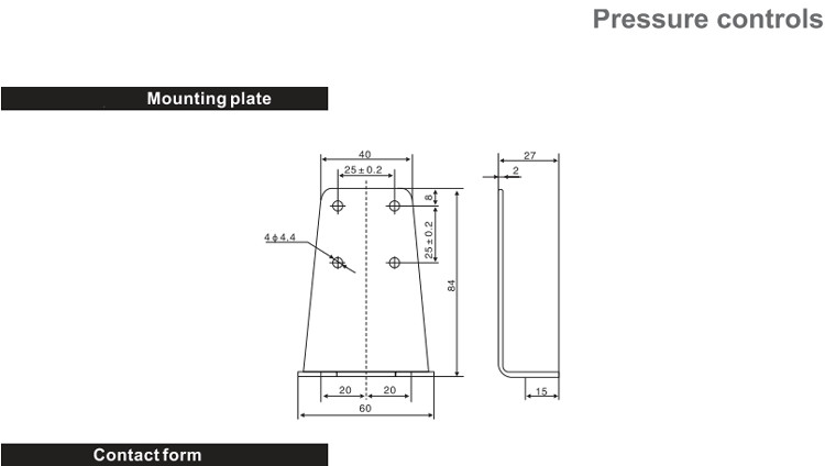 Cold Room Condensing Unit Pressure Controller Switch 16MPa