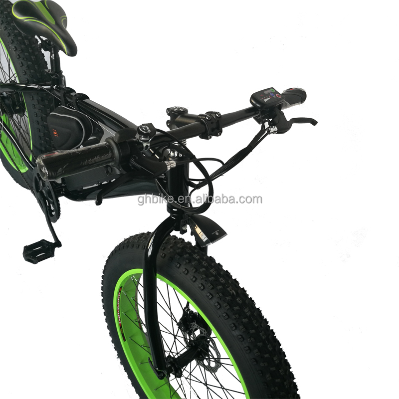 26inch Hi-Ten Steel Frame 48V 500W 10.4AH Chinese Snow Fat Tire Mountain Electric Bike