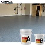 Vinyl Flake Broadcast Epoxy Resin Floor Coating Polyaspartic Topcoat