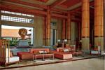 Luxury Hotel Lobby Furniture Combination Fabric Velvet Sectional Sofa