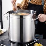 New Design Silver Kitchen Cooking Ware Stainless Steel Heavy Duty Cooking Pot