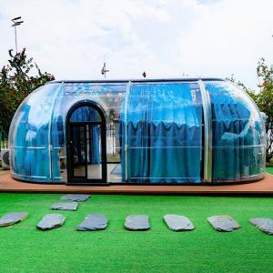 Quality Full Transparent 360 Degree Dining Bubble Tent 27.7m2 Geodesic Dome House wholesale