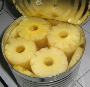 Quality HACCP Home Canned Fruit Food Fresh Pineapple In Syrup wholesale