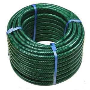 Quality High Strength Flexible Fiber Reinforced Green PVC Garden Hose wholesale