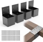Wall Mounted Pergola Steel Brackets Rust Resistant Adjustable