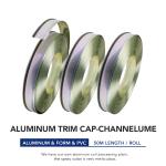 Mirror Silver Outdoor Channelume Aluminum Trim Coil Applique Alphabet Letters