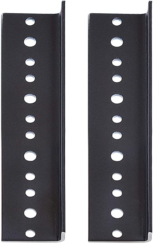 ISO9001 Rohs CE 16949 2U Heavy Duty Steel Vertical Rack Rail Pair DIY Kit With Hardware