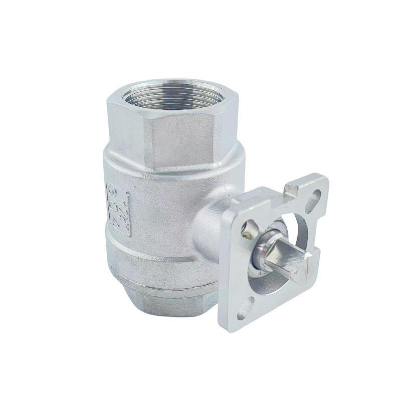 1000wog SS304 316 Stainless Steel NPT Bsp Thread Two Piece Ball Valve with Platform