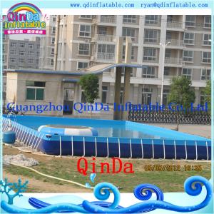 Quality Guangzhou QinDa Above Ground Pool PVC Frame Pool wholesale