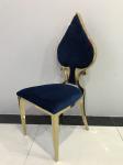Strong Carrying Capacity 48cm Stainless Steel Dining Chair