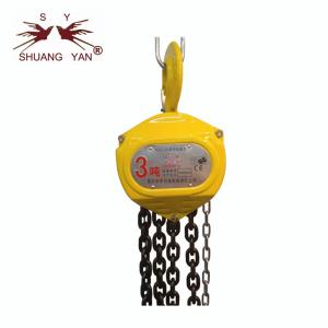 Quality Wholesale Heavy Duty Lifting Equipment Tool Hand Chain Block 3 Ton * 3 Meter HSZ-CA wholesale