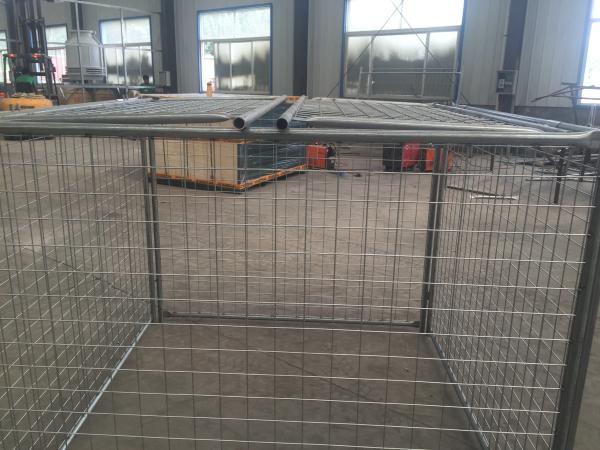 Construction Building Rubbish Cage Brisbane Cage With 2 Gates / Lids