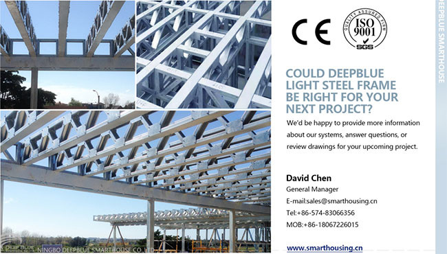 CE Certificate Prefab Steel House Fast Building Light Steel Structure House Villa