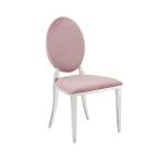 Round Back Velvet SS Dining Chairs 20x22x36inch For Banquet