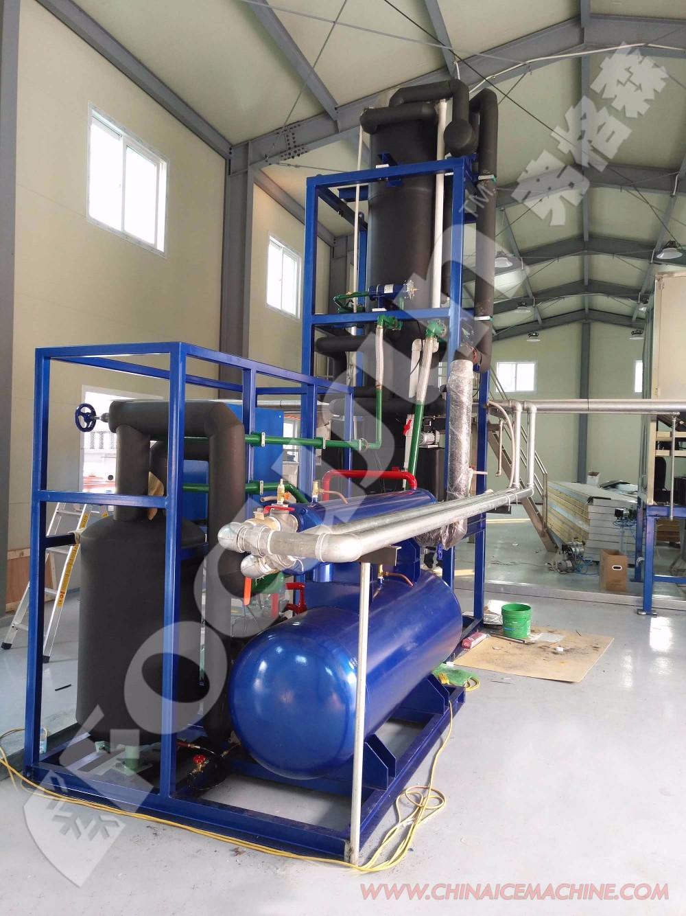 Energy Mining 5 Ton Tube Ice Machine Evaporator with Bitzer Compressor and Performance