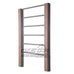 china outdoor park gym equipment WPC materials based street workout bars