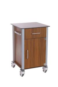 Quality Wood Fiberboard Movable Hospital Bedside Locker wholesale
