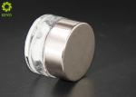 Empty Clear Glass Cosmetic Cream Jar , Round Shape 10g Beauty Product Containers