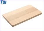 Natural Wood Credit Card 16GB Pen Drive 360 Degree Rotating UDP