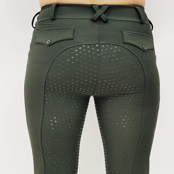 Polyester High Waisted Full Seat Riding Breeches Quick Dry Women Equestrian