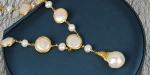 Natural Baroque Pearl necklace Cassic large irregular baroque pearl necklace