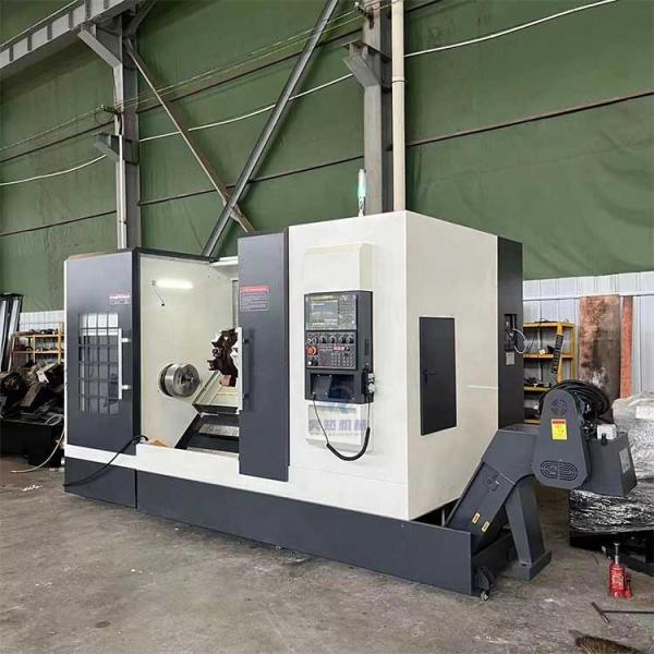 China Metal TCK56 Slant Bed CNC Lathe Machine Hydraulic Chuck And Tailstock Y