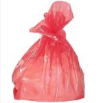 Red Hot Water Soluble Laundry Bag For Infection Control