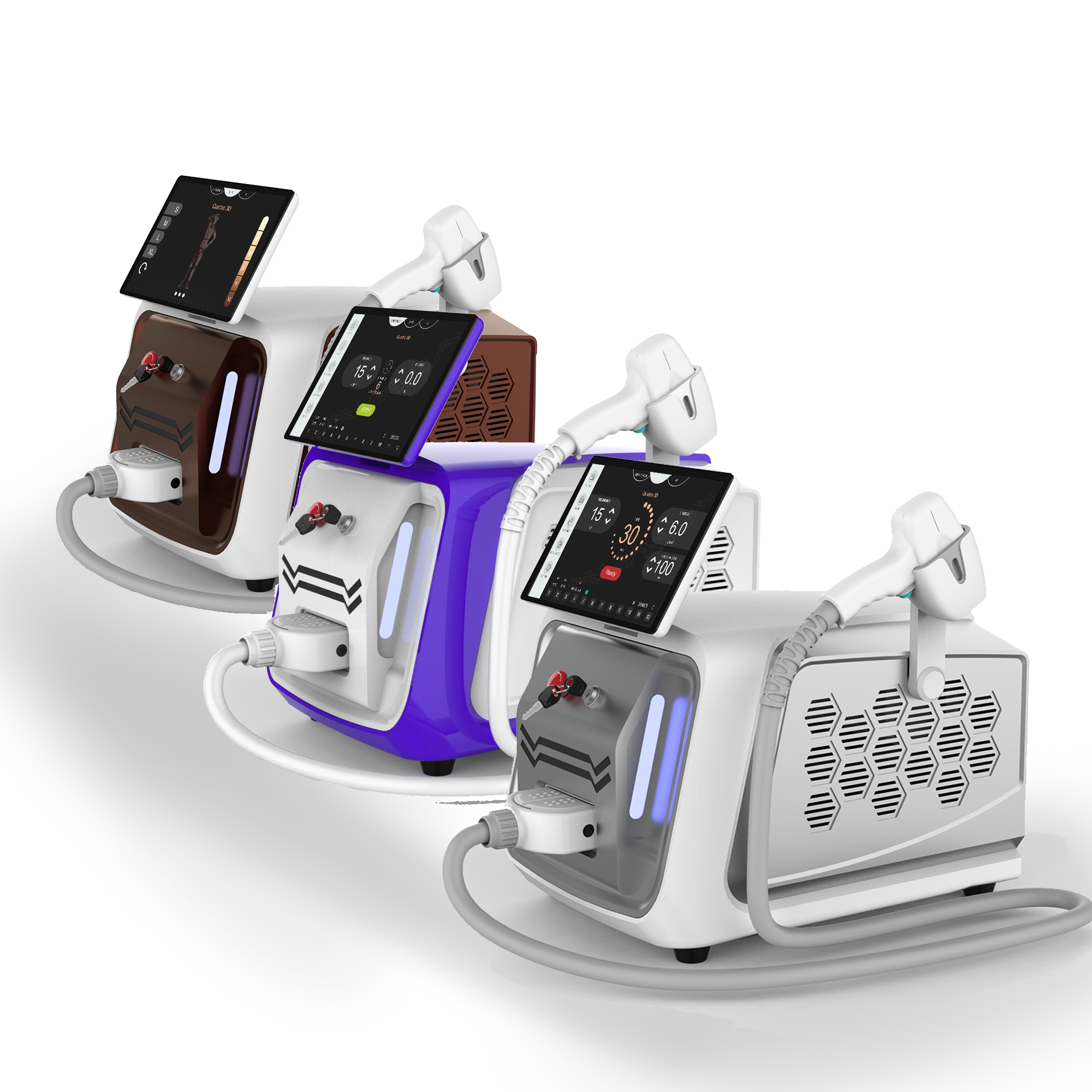 Commercial Home Portable Permanent Laser Hair Removal Machine 808nm With Adjustable Head