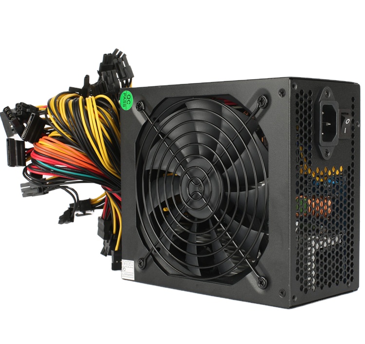 Wholesale ATX PSU 1600w mean well switching power supply Quiet Fan 6 GPU Machine
