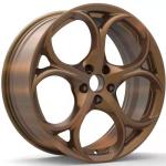 Customized forged wheels with Brushed rose gold suitable for Afa Romeo Giulia