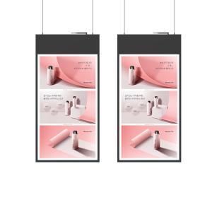 Quality Ceiling Mounted Digital Signage Double Sided LCD Window Display for Retail Shops wholesale