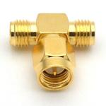 T Type Cell Phone Booster Cable Adapters SMA Male To Dual Female