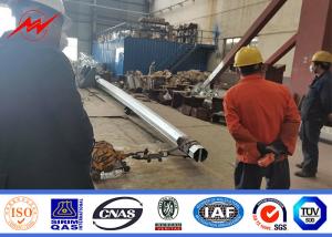Quality Transmission Steel Metal Electric Pole 15m 550 Dan 650 Dan 4mm / 5mm Thickness wholesale