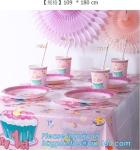 Plastic PVC Transparent Round Table Cover Cloth,party table cover plastic