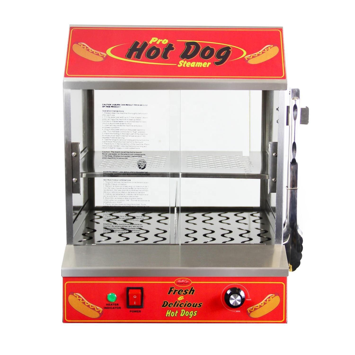 Supertise Plc Hot Dog Steamer Machine Commercial Electric Warmer Showcase