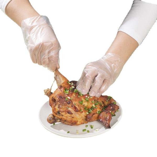 Transparent PE Plastic Clear Plastic Disposable Gloves Household Catering For