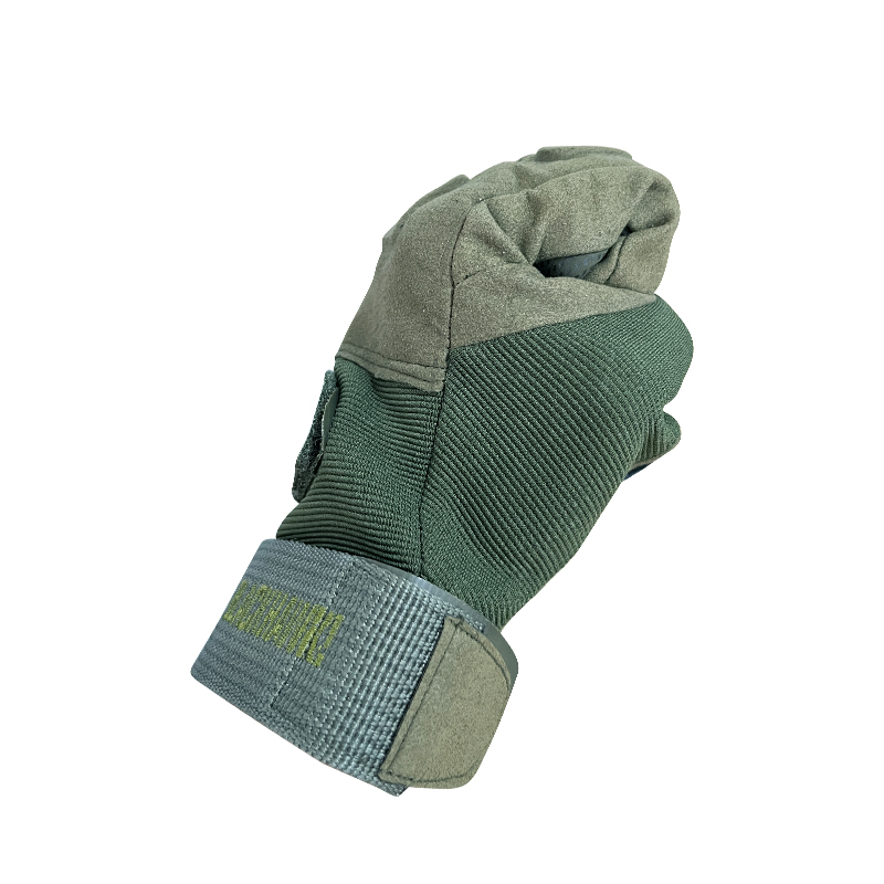 Puncture Resistant Full Finger Glove for Outdoor Climbing Adjustable Wrist Strap M-XL