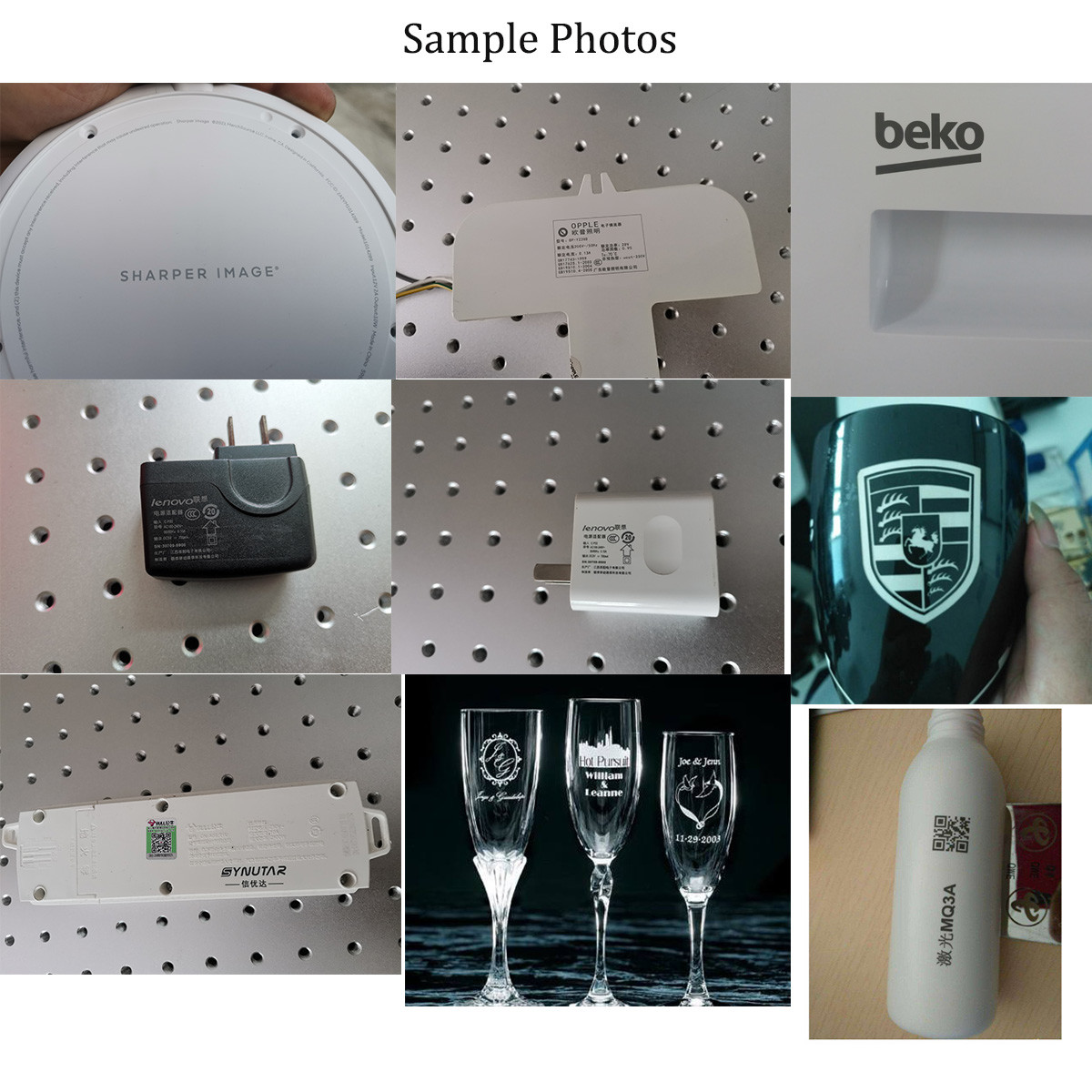 Table Type UV Laser Marking Machine For Wood / Metal Industrial 3W