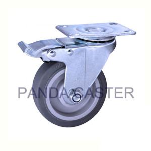 Quality SGS Medium Duty Casters Thermoplastic 4 Inch Rubber Caster Wheels wholesale