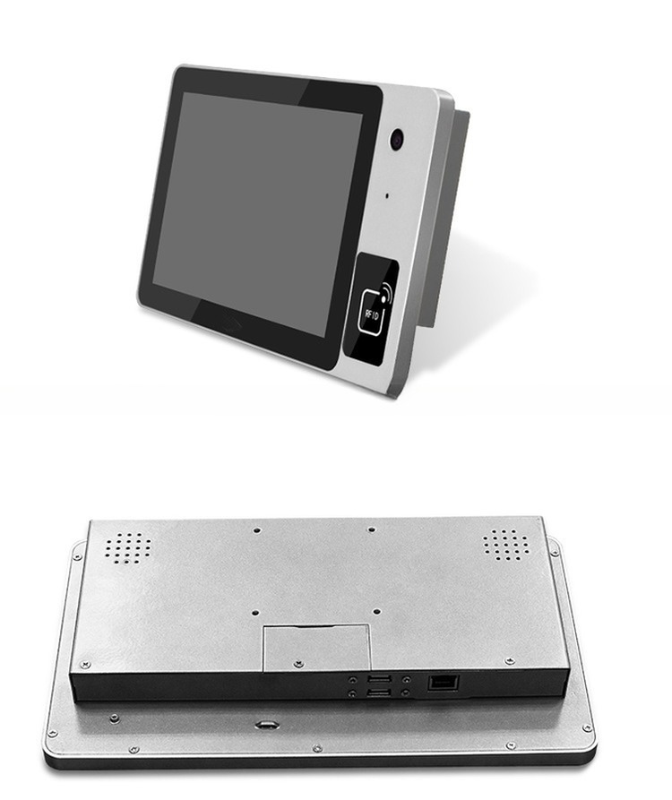 Wall Rugged 10.1 Inch Touchscreen Android Linux Monitor With Camera RFID NFC Reader Microphone