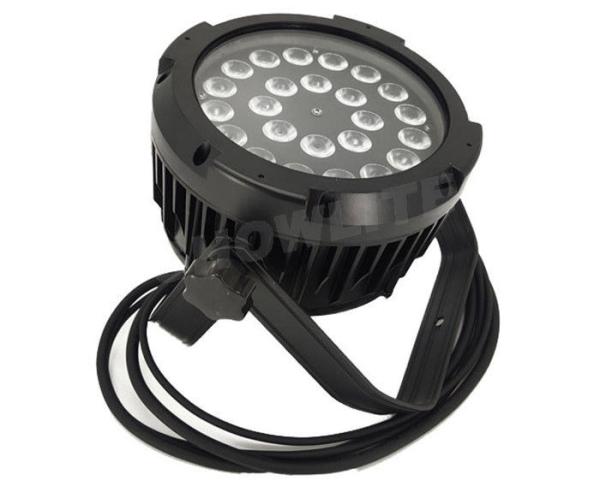 24*10W LED Par Wash Lights 0-100% Linear Dimmer IP65 Waterproof Wash Par Can