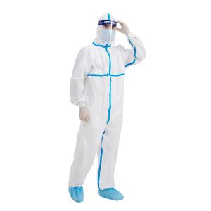 Quality PPE SMS Disposable Protective Coverall Elastic Cuff wholesale