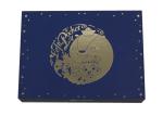 Gold Hot Stamping Lift Off Lid Box , FSC Custom Rigid Box Packaging