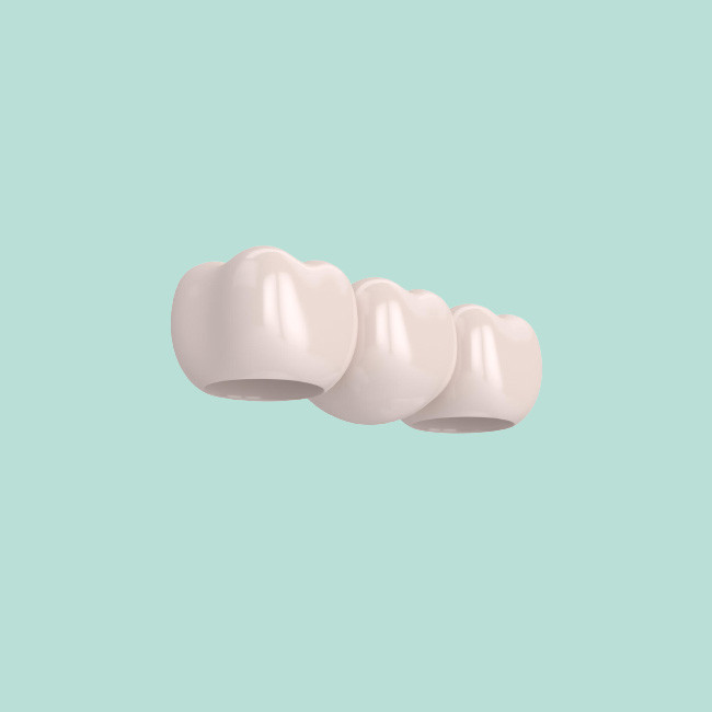 Zirconia All Porcelain Teeth Good Translucency Biocompatibility Natural Color
