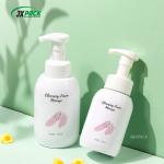 White Eco Friendly PET Foaming Face Wash Bottle For Face Cleansing / Hand