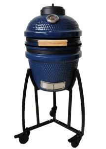 Quality 15 Inch Ceramic Charcoal Ceramic Pellet Smoker With Casters wholesale