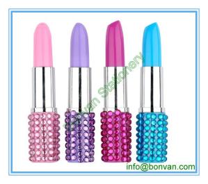 Quality plastic lipstick pen, lipstick style promotional ball pen wholesale