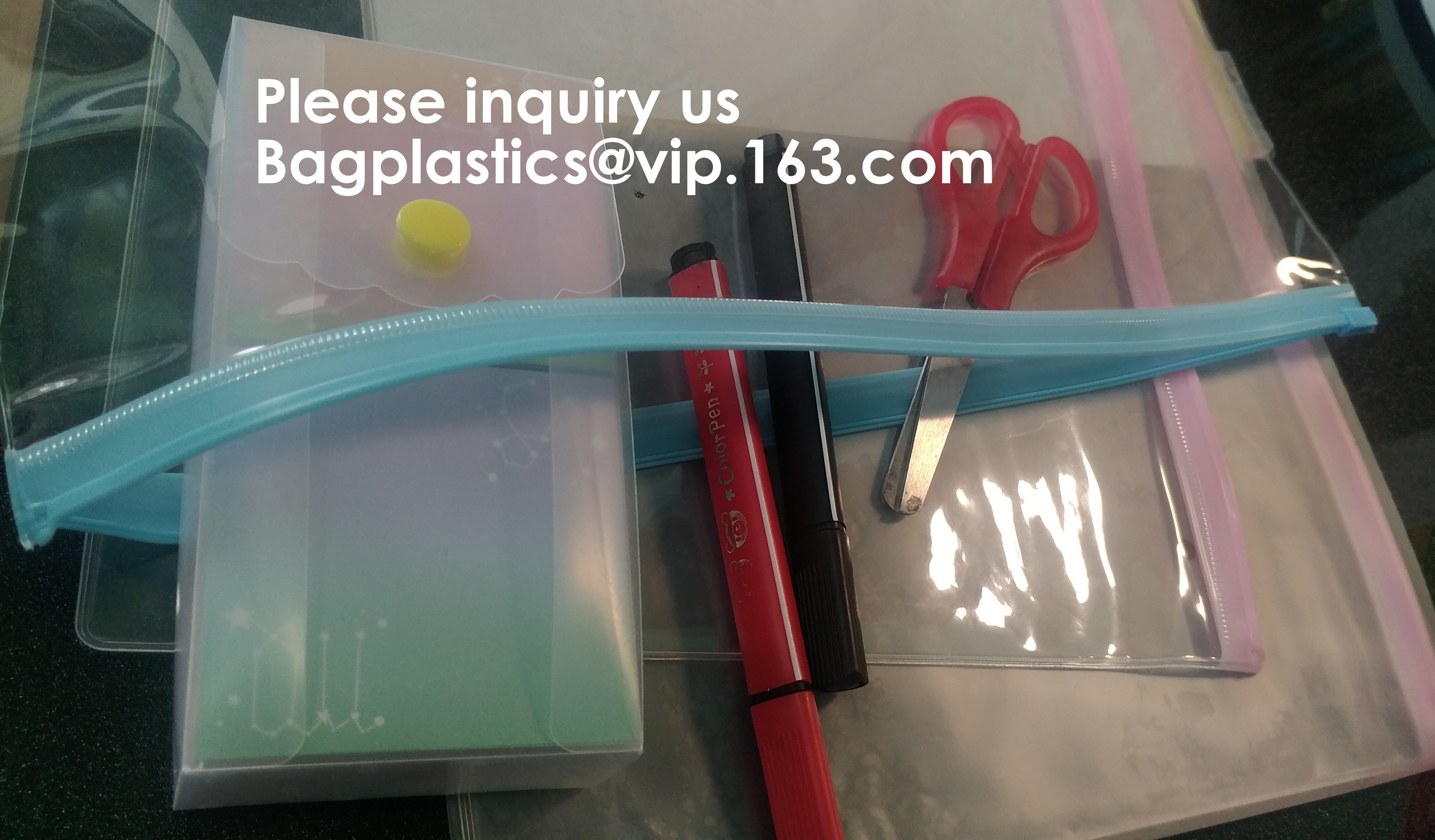 File Packing Bag With Zipper K Zipper File Bag PVC Document Plastic Bag,Zipper Pouch Zipper File Bags File Holders