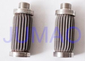 China High Precision Pleated Filter Element , Sintered Stainless Steel Filter Element on sale
