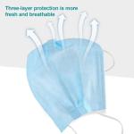 3 Ply Disposable Respirator Mask Breathable Skin Friendly Earloop Procedure
